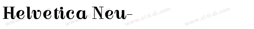Helvetica Neu字体转换